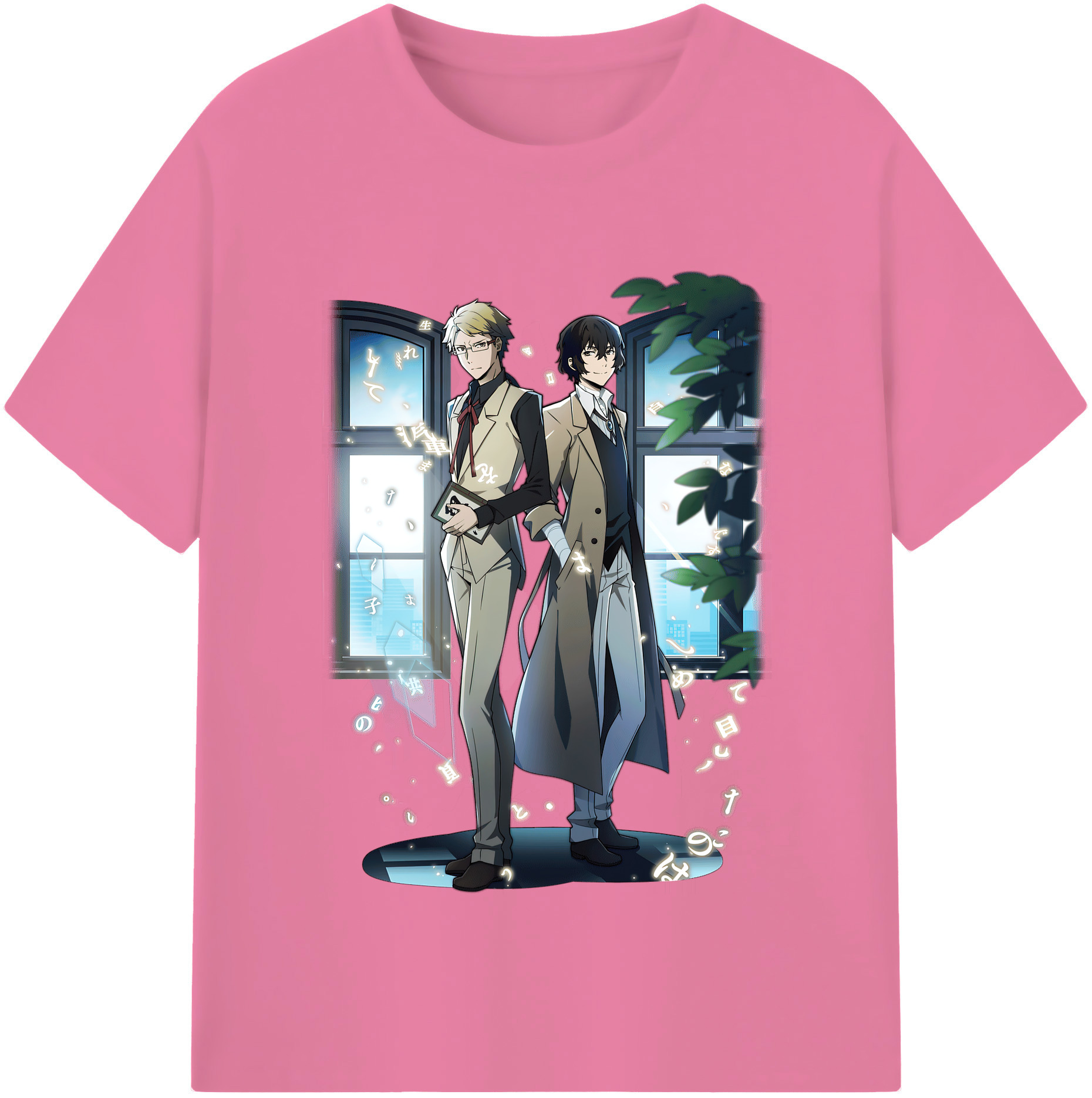 （画像用） 文豪ストレイドッグス Bungo Stray Dogs 綿100％半袖Tシャツ（フロントプリント）